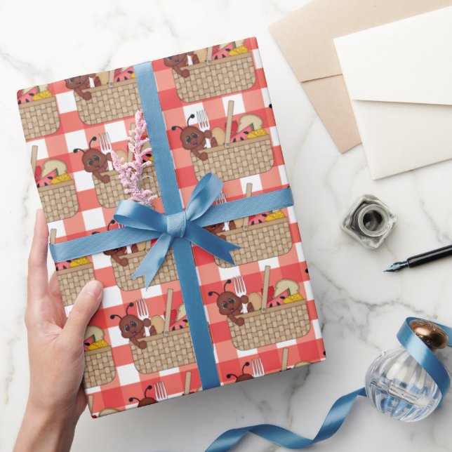 Papel de embrulho de formiga de festa (Presentear)