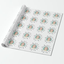Papel de embrulho de foto divertida e personalizad
