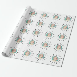 Papel de embrulho de foto divertida e personalizad