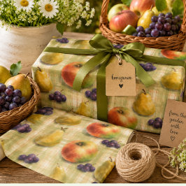 Papel de Embrulho de Frutas Casa de Campo Maçã Pêr