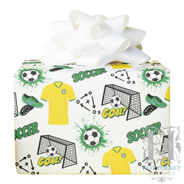 Papel de embrulho de futebol (Criador carregado)