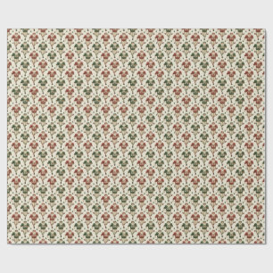 Papel de embrulho de futebol do Papai Noel vintage