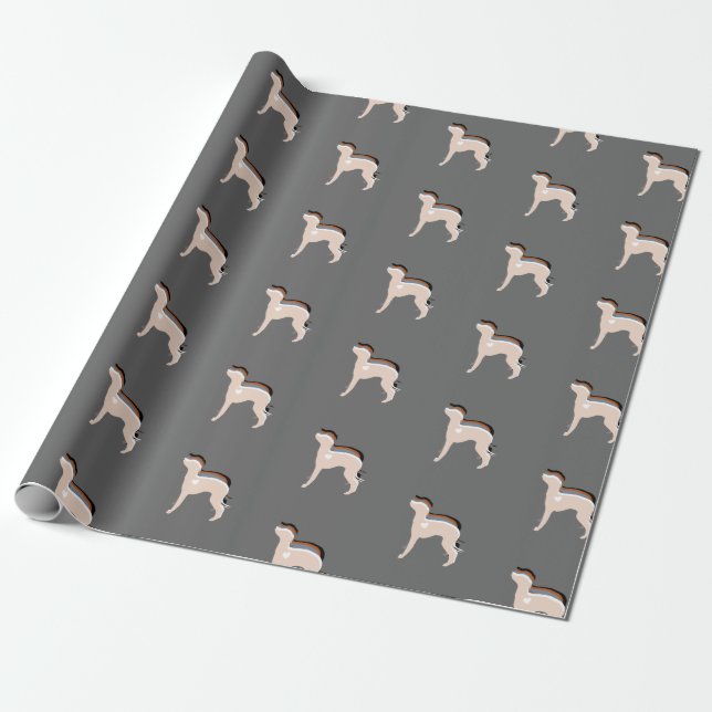 Papel de embrulho de galgos italianos (Desenrolado)