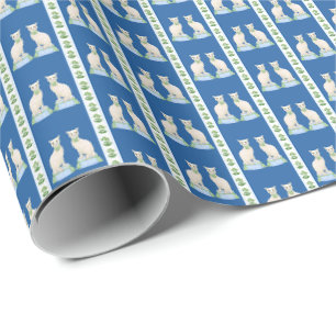 Papel de embrulho de gato de Staffordshire