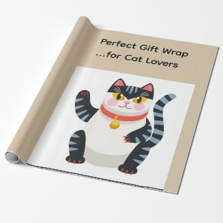 Papel de embrulho de gato estético japonês Kawaii 