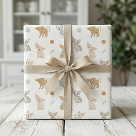 Papel de embrulho de gato Sphynx fofo para present