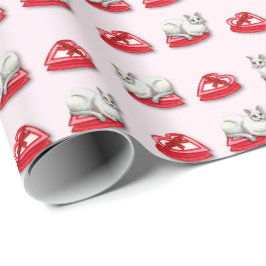 Papel de embrulho de gato travesso