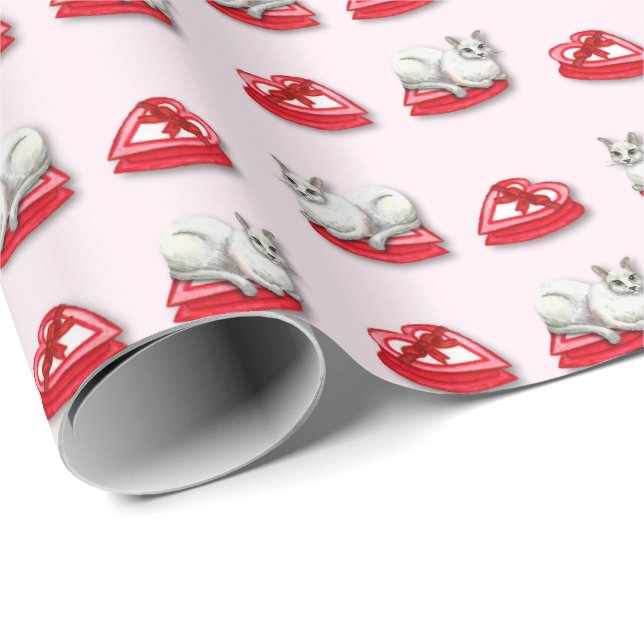 Papel de embrulho de gato travesso (Ponta do rolo)
