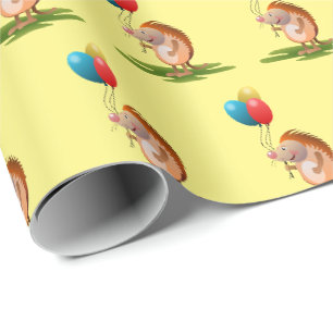 Papel de embrulho de giz-de-gato Igele Birthday