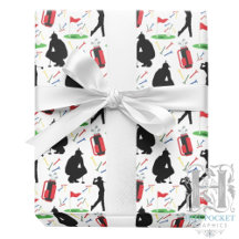 Papel de embrulho de golfe (Homens)