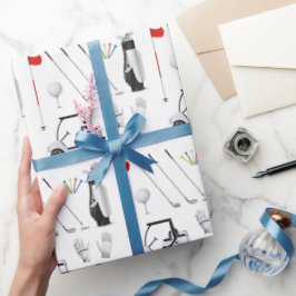 Papel de embrulho de golfe, Papel de presente de t