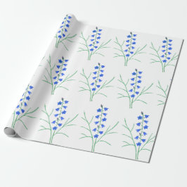Papel de embrulho de grande impressão Bluebells