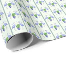 Papel de embrulho de grou em estilo chines