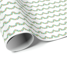 Papel de embrulho de guirlandas de conchas de viei