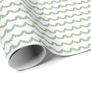 Papel de embrulho de guirlandas de conchas de viei