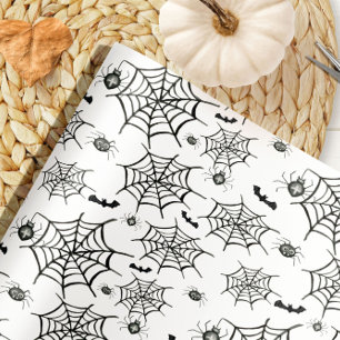 Papel de embrulho de Halloween de Aranhas Assustad