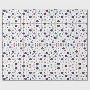 Papel de embrulho de Halloween, estampa de abóbora