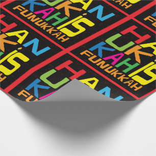 Papel de embrulho de Hanukkah "Hanukkah é Funukkah