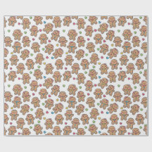 Papel de embrulho de homens de gengibre Kawaii de