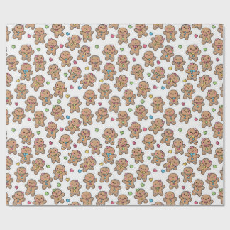 Papel de embrulho de homens de gengibre Kawaii de