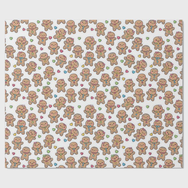 Papel de embrulho de homens de gengibre Kawaii de  (Aberto)