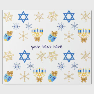 Papel de embrulho de inverno personalizável do Han