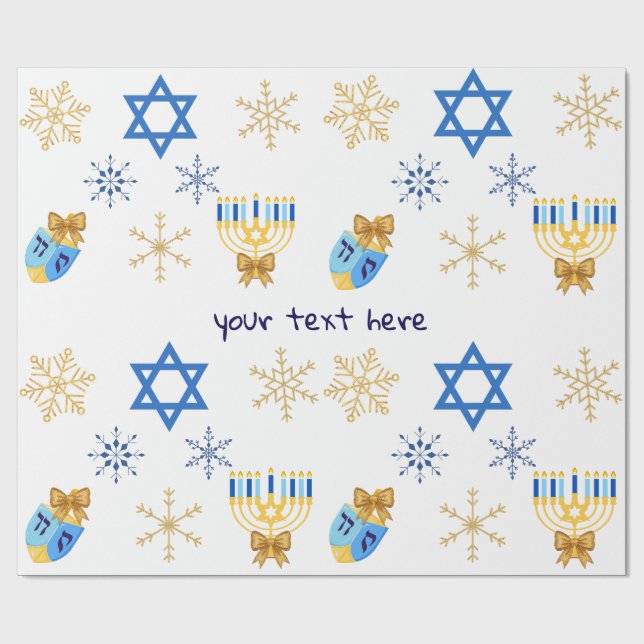 Papel de embrulho de inverno personalizável do Han (Aberto)