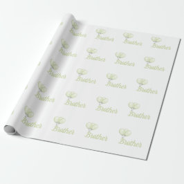 Papel de embrulho de irmão personalizado