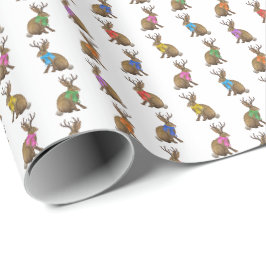 Papel de embrulho de Jackalopes da moda