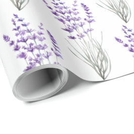 Papel de embrulho de lavanda