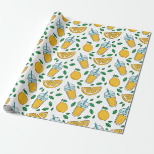 Papel de embrulho de limonada