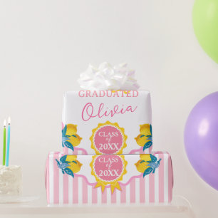 Papel de embrulho de limonada rosa para festa de f