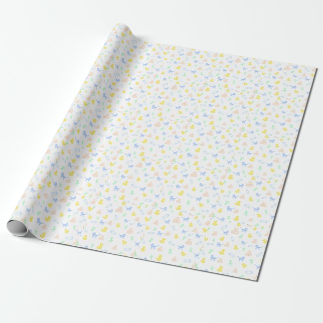 Papel de embrulho de lindo bebê menino (Desenrolado)
