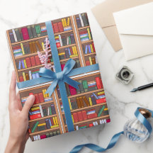 Papel de embrulho de livro, papel de presente de l