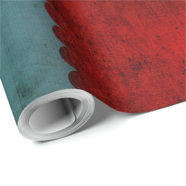 Papel de embrulho de luxo com padrão listrado (Ponta do rolo)