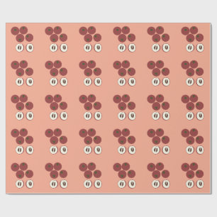 Papel de embrulho de maçã veludo