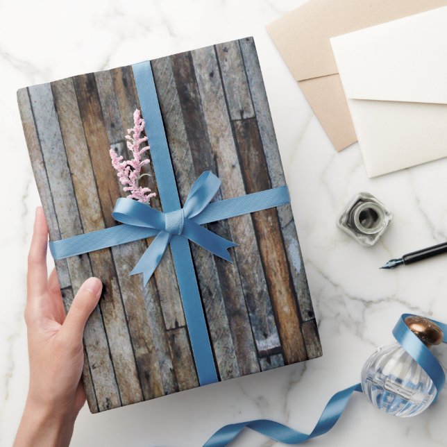 Papel de embrulho de madeira super na moda (Presentear)