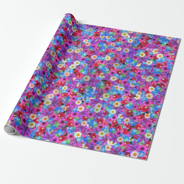 papel de embrulho de margaridas da primavera (Desenrolado)