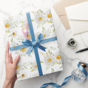 Papel de embrulho de margaridas, papel de presente