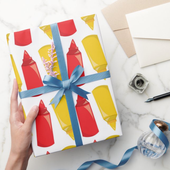 Papel de embrulho de mostarda de Ketchup de CHURRA (Presentear)