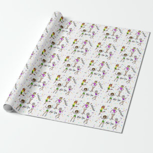 Papel de embrulho de mulheres Golfer