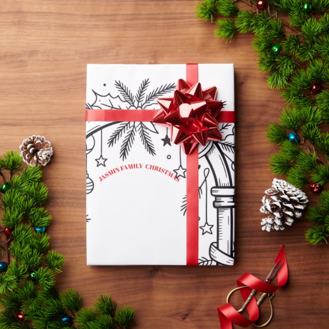 Papel de embrulho de Natal (Presente de Natal)
