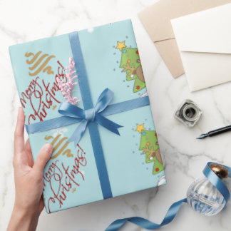 Papel de embrulho de Natal.