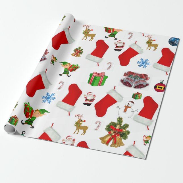 Papel de embrulho de Natal (Desenrolado)