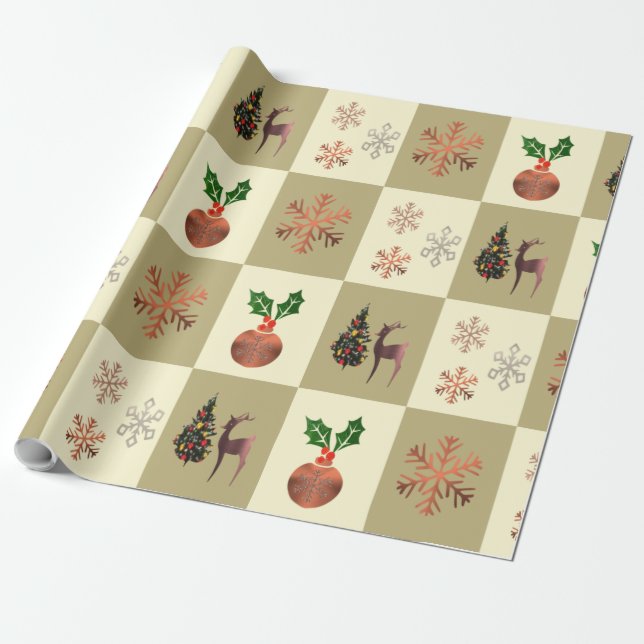 Papel de embrulho de Natal (Desenrolado)