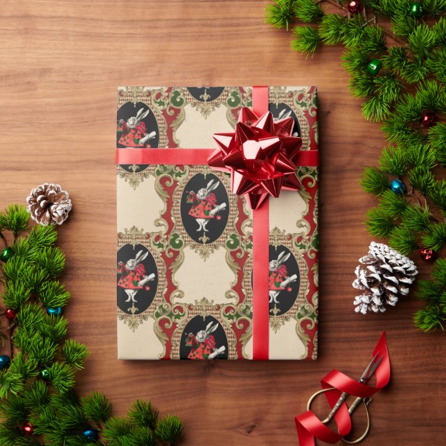 Papel de embrulho de Natal Alice no País das Marav (Presente de Natal)