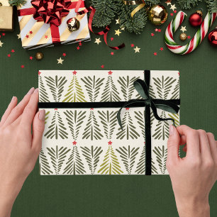 Papel de embrulho de Natal Árvore de Pinheiro Nórd