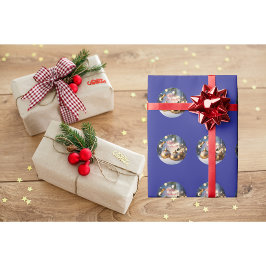 Papel de embrulho de Natal beija-flor