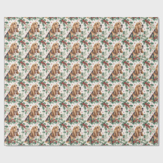 Papel de embrulho de Natal Bloodhound