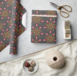 Papel de embrulho de Natal Boho